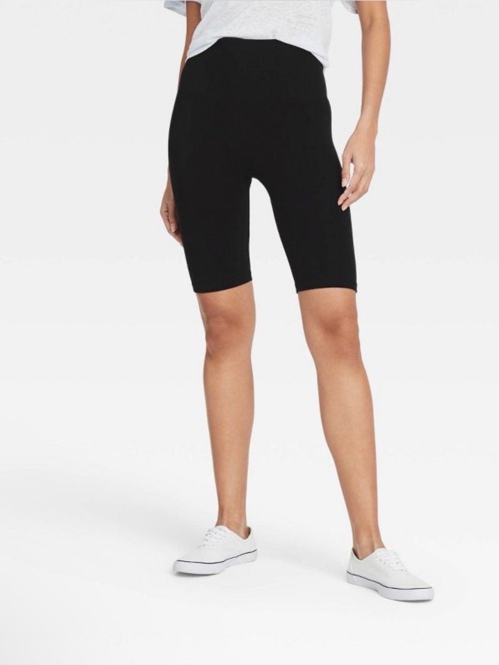 Women's High-Waist Seamless 7" Inseam Bike Shorts - A New Day